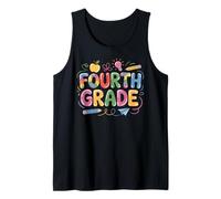 4th Fourth Grade First Day of School Teacher Camiseta sin Mangas