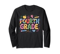 4th Fourth Grade First Day of School Teacher Manga Larga