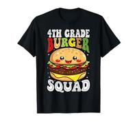 4th Grade Burger Squad Funny Elementary Foodie Design Camiseta