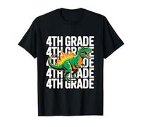 4th Grade Dinosaur T Rex Back to School for Kids Boys Girls Camiseta