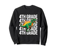 4th Grade Dinosaur T Rex Back to School for Kids Boys Girls Sudadera