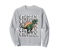4th Grade Dinosaur T Rex Back to School for Kids Boys Girls Sudadera