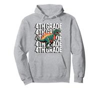 4th Grade Dinosaur T Rex Back to School for Kids Boys Girls Sudadera con Capucha