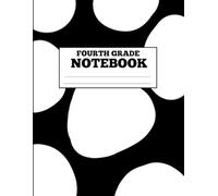 4th Grade Draw and Write Notebook: Black and White | Left Side Blank for Drawing, Right Side Wide Ruled for Writing For Kids, Students, and Homeschoolers
