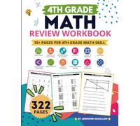 4th Grade Math Review Workbook: Place Value, Addition & Subtraction, Multiplication & Division, Fractions, Factors & Multiples, Decimals, Comparing & ... Data, Angles, Geometry and Patterns