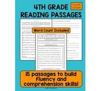 4th Grade Reading Passages to Build Fluency and Comprehension Skills: Fourth Grade Reading Passages with Comprehension Questions and Fluency Word Count
