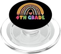 4th Grade Teacher Student Boho Rainbow Back To School PopSockets PopGrip para MagSafe