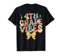 4th Grade Vibes Retro Groovy Regreso a la Escuela Camiseta