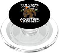 4th Grade Where The Adventure Begins Back To School Bigfoot PopSockets PopGrip para MagSafe