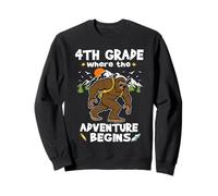 4th Grade Where The Adventure Begins Back To School Bigfoot Sudadera