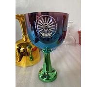 4th octave crystal handle bowl 440hz size about 6.25 inch perfect pitch D note