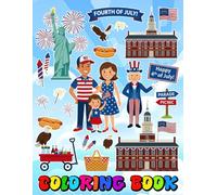 4th Of Ju-ly's Coloring Book For Fan Teen Men Women Kid: Over 50 Cute Coloring Pages Illustrations For Adults To Chill, Unwind, And Relieve Stress
