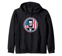 4th of July America Flag Merica Abe Lincoln Independence Day Sudadera con Capucha