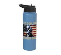 4th Of July American Flag Too Cool For British Rule Stainless Steel Insulated Water Bottle