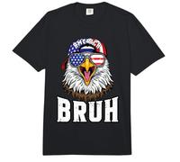 4th of July Bruh Eagle America US American Flag Patriotic Comfort Colors Adult Heavyweight T-Shirt