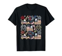 4th of July Construction Truck USA Patriotic Builder Design Camiseta
