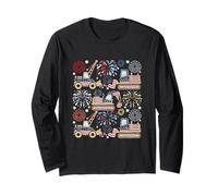 4th of July Construction Truck USA Patriotic Builder Design Manga Larga
