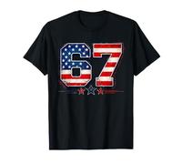 4th of July Funny 67 Six Seven Meme Patriotic Men Women Kids Camiseta