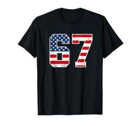 4th of July Funny 67 Six Seven Meme Patriotic Men Women Kids Camiseta