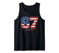 4th of July Funny 67 Six Seven Meme Patriotic Men Women Kids Camiseta sin Mangas