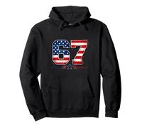 4th of July Funny 67 Six Seven Meme Patriotic Men Women Kids Sudadera con Capucha