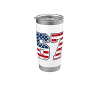 4th of July Funny 67 Six Seven Meme Patriotic Men Women Kids Vaso térmico de acero inoxidable de doble pared