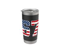4th of July Funny 67 Six Seven Meme Patriotic Men Women Kids Vaso térmico de acero inoxidable de doble pared