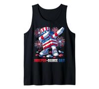 4th of July INDEPEN-Dance Day Blocks Bricks Master Builder Camiseta sin Mangas
