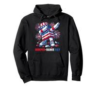 4th of July INDEPEN-Dance Day Blocks Bricks Master Builder Sudadera con Capucha