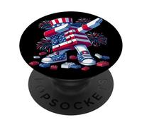 4th of July Master Builder USA Flag Patriotic Kids Boys Men PopSockets PopGrip Adhesivo