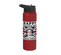 4th Of July Queen Happy Treason Day Funny Women Men Stainless Steel Insulated Water Bottle