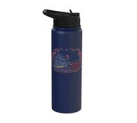 4th Of July Spilling The Tea Since 1773 American Flag Stainless Steel Insulated Water Bottle