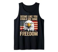 4th of July US Flag Eagle You Could Use Some Freedom Meme Camiseta sin Mangas