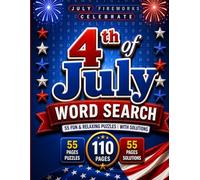 4th of July Word Search Puzzle Book: Fun and Relaxing Patriotic Puzzles for Adults, Teens, and Seniors
