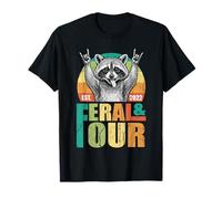 4to cumpleaños Feral Four 4 años Divertido Mapache Trash Camiseta