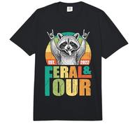 4to cumpleaños Feral Four 4 años Divertido Mapache Trash Comfort Colors Adult Heavyweight T-Shirt