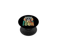 4to cumpleaños Feral Four 4 años Divertido Mapache Trash PopSockets PopGrip Adhesivo