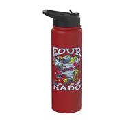 4to Cumpleaños Fiesta Temática Tornado Fournado 4 Años Stainless Steel Insulated Water Bottle