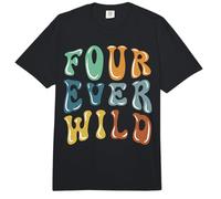 4to Cumpleaños Four Ever Wild Funny 4 Years Old Gift Toddler Comfort Colors Adult Heavyweight T-Shirt
