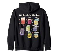4to Grado Es Mi Jam Lindo Maestro Estudiante De Vuelta A Sudadera con Capucha