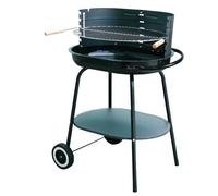 4u-onlinehandel barbacoa ovalada de carbón de 60 x 42 x 84 cm