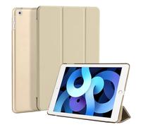 4UBonLife Funda para iPad 9,7 Pulgadas 6.ª/5.ª Generación 2018/2017, Cover Protectora Carcasa Rígida Delgada Ligera con Trasera Translúcido Cubierta para iPad 6/5, Auto Sueño/Estela, Oro