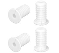 4uds 19mm Pasacables Pared para Starlink, Duradero Silicona Kit de Routing Cable Antideslizante Pasadero para Cables Ethernet/TV Accesorios de Protección (Blanco)