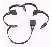 4Uds 4Pin Ide A 5 15Pin Cable Divisor de Fuente de Alimentación de Disco Duro para DIY PC Sever 18AWG 4 Pines