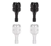 4uds Balancín de Pulgar, Desmontables Joysticks para Drones Palos de Controlador de Drones Reemplazo Compatible con DJI Mini 3 Pro Drones DJI RC Controlador Inteligente (Plata, Negro)