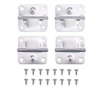 4uds Bisagras Acero Inoxidable Nevera Repuesto para Coleman Piezas, Kit Reparación Bisagras Nevera con 16 Tornillos Accesorios Neveras Camping Compatible con 5235 5250 5286b 6262 6270
