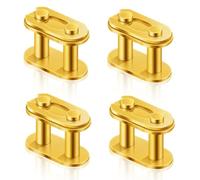 4uds Eslabones Principales de Cadena, Aleación de Acero Robustos Eslabón Principal Master Links de Oro para Motocicleta 50cc 70cc 90cc 110cc 125cc ATV Quad 4 Wheeler Pocket Bike, T8F