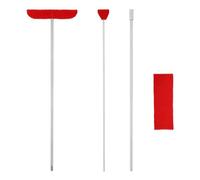 4uds Herramientas de Limpieza de Caja Resonancia Piano Cola, Herramienta de Limpieza Cabezal Cepillo Grande y Pequeño con Varilla de Extensión y Paño de Fibra Suave Kit de Limpieza de Piano