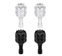 4uds Palancas de Control de Drones, Desmontables Joysticks para Drones Accesorios de Repuesto para Pulgar Compatibles con DJI Mini 3 Pro Drone DJI RC (Negro, Plateado)