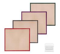 4uds Revestimiento de Silicona para Freidora de Aire Reutilizables para Cuisinart TOA-60/TOA-65/TOA-70, 26x29cm 4 Colores Revestimientos Rectángulo por Cuisinart Horno Tostador Convección